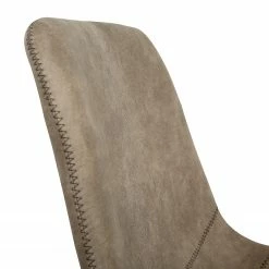 Ars manufacti Chaises Teini (lot de 2) - microfibre / Acier - Microfibre Colby: Cappuccino vintage -Chaises Boutique 1000176743 201013 13585100022 DETAILS P000000001000176743