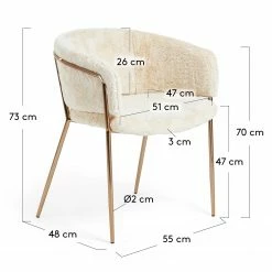 Jack & Alice Chaises Vilhena III (lot de 2) - Crème -Chaises Boutique 1000176894 190614 10360000017 GALLERYIMAGES P000000001000176894
