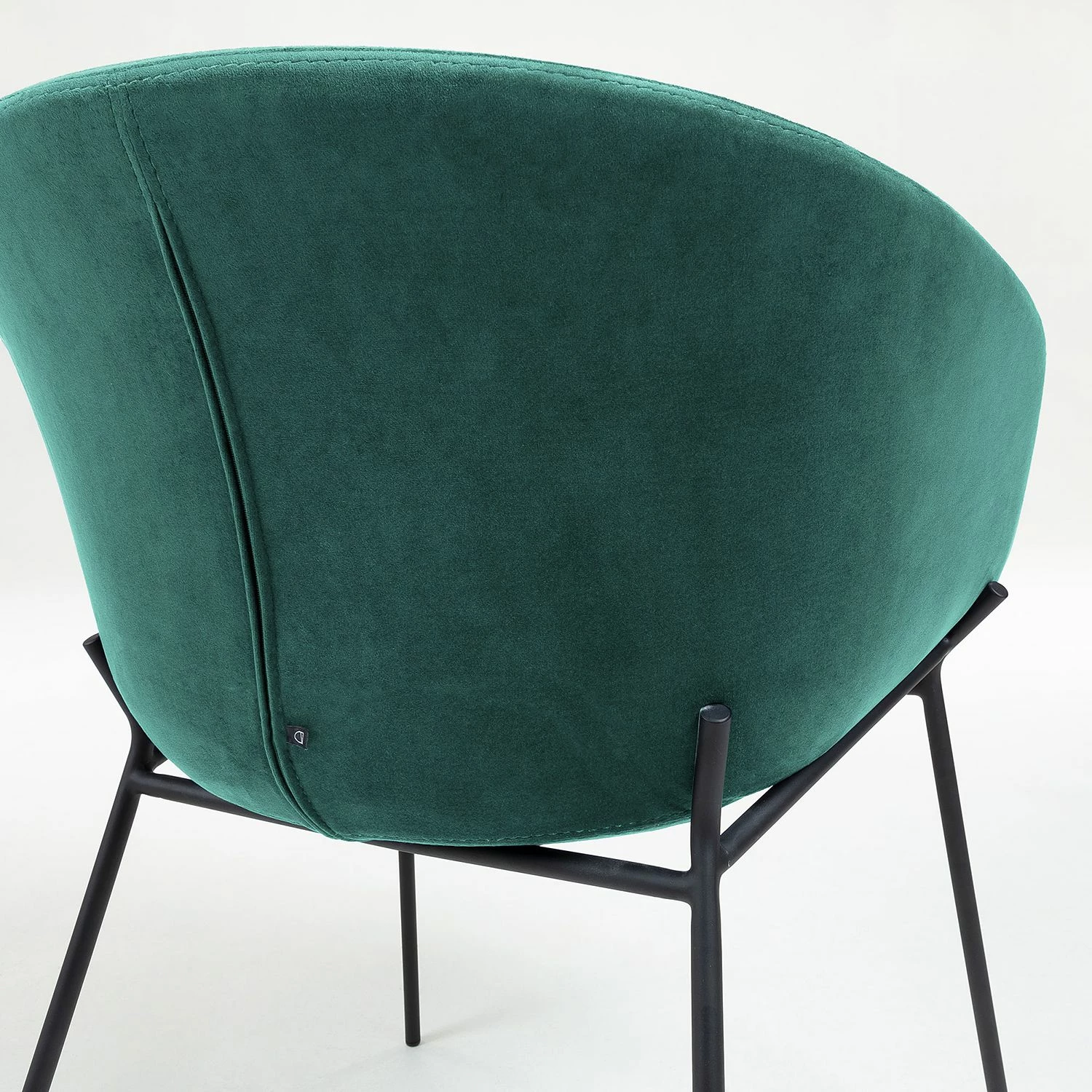 Norrwood Chaises à accoudoirs Baxa II - Velours / Acier - Noir - Vert 8 Norrwood Chaises à accoudoirs Baxa II - Velours / Acier - Noir - Vert – Image 6