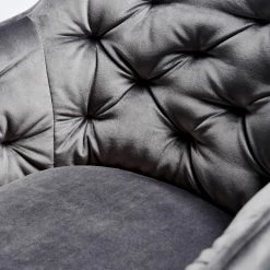 Jack & Alice Chaise Tibas - rotatif - Velours / Acier - Noir - Gris argenté 13 Jack & Alice Chaise Tibas - rotatif - Velours / Acier - Noir - Gris argenté -Chaises Boutique 1000178303 190621 06541000006 GALLERYIMAGES P000000001000178303