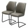 Fredriks Chaises cantilever Macapa (lot de 2) - Imitation cuir / Tissé à plat - Noir - Gris 1 Fredriks Chaises cantilever Macapa (lot de 2) - Imitation cuir / Tissé à plat - Noir - Gris -Chaises Boutique 1000179034 190725 10291800122 IMAGE P000000001000179034