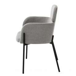 Mørteens Chaises à accoudoirs Menly - Tissu / Métal - Noir - Gris 22 Mørteens Chaises à accoudoirs Menly - Tissu / Métal - Noir - Gris -Chaises Boutique 1000179460 200121 14403200024 DETAILS P000000001000179460