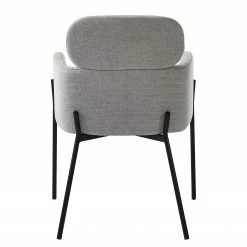 Mørteens Chaises à accoudoirs Menly - Tissu / Métal - Noir - Gris 23 Mørteens Chaises à accoudoirs Menly - Tissu / Métal - Noir - Gris -Chaises Boutique 1000179460 200121 14403200025 DETAILS P000000001000179460