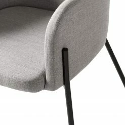 Mørteens Chaises à accoudoirs Menly - Tissu / Métal - Noir - Gris 24 Mørteens Chaises à accoudoirs Menly - Tissu / Métal - Noir - Gris -Chaises Boutique 1000179460 200121 14403200026 DETAILS P000000001000179460