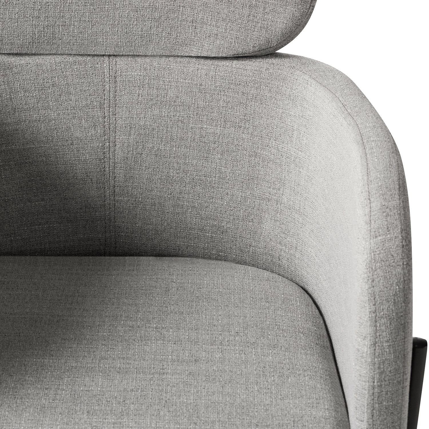 Mørteens Chaises à accoudoirs Menly - Tissu / Métal - Noir - Gris 12 Mørteens Chaises à accoudoirs Menly - Tissu / Métal - Noir - Gris – Image 10