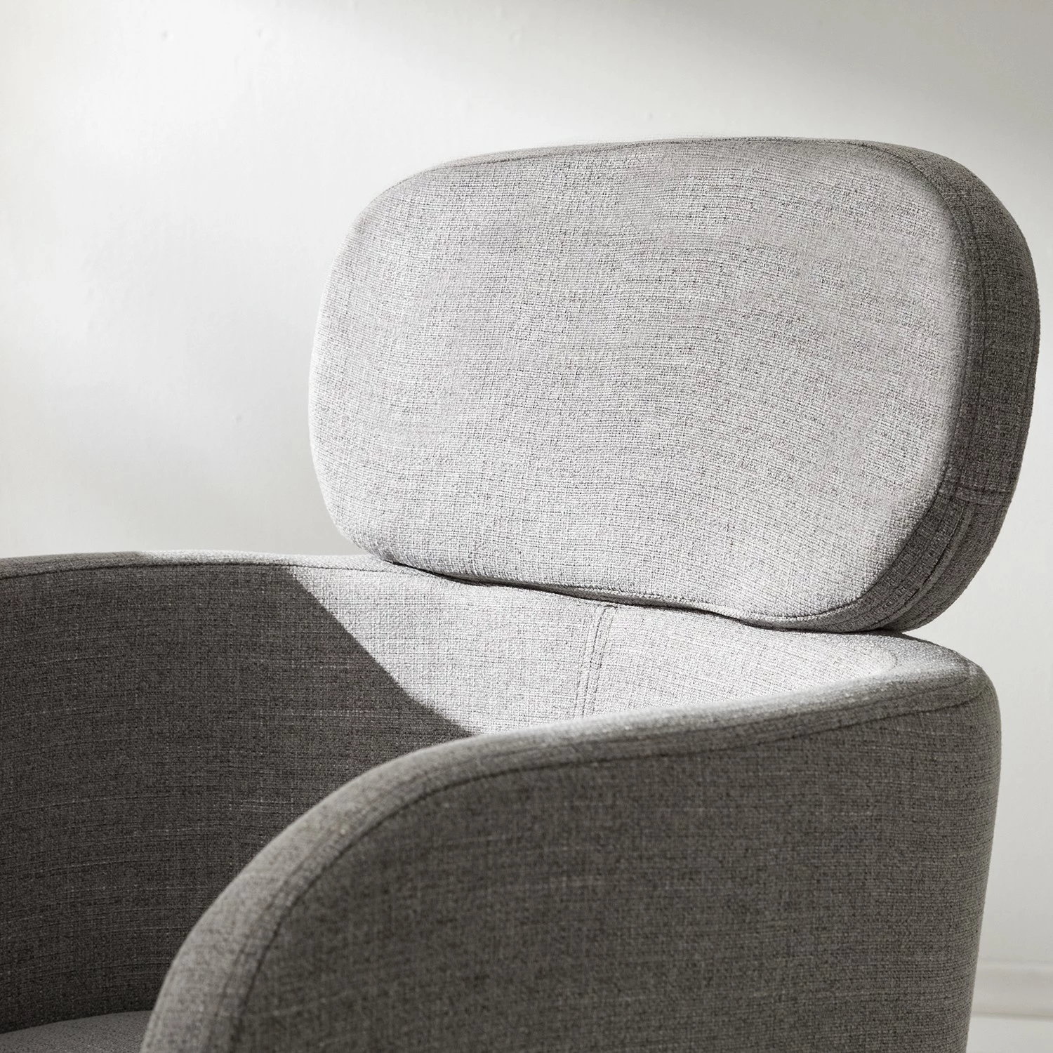 Mørteens Chaises à accoudoirs Menly - Tissu / Métal - Noir - Gris 13 Mørteens Chaises à accoudoirs Menly - Tissu / Métal - Noir - Gris – Image 11