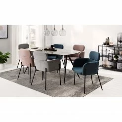 Mørteens Chaises à accoudoirs Menly - Tissu / Métal - Noir - Bleu Gris 17 Mørteens Chaises à accoudoirs Menly - Tissu / Métal - Noir - Bleu Gris -Chaises Boutique 1000179462 200122 12294700024 MOOD DETAILS P000000001000179462 mood