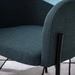 Mørteens Chaises à accoudoirs Menly - Tissu / Métal - Noir - Bleu Gris 25 Mørteens Chaises à accoudoirs Menly - Tissu / Métal - Noir - Bleu Gris -Chaises Boutique 1000179462 200122 12294700025 DETAILS P000000001000179462