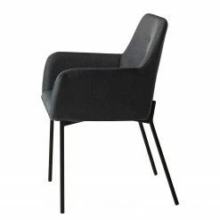 Mørteens Chaises à accoudoirs Mehle - Tissu / Métal - Noir - Anthracite -Chaises Boutique 1000179467 200131 13342900043 DETAILS P000000001000179467