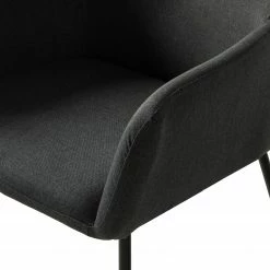 Mørteens Chaises à accoudoirs Mehle - Tissu / Métal - Noir - Anthracite -Chaises Boutique 1000179467 200131 13342900045 DETAILS P000000001000179467
