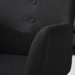 Mørteens Chaises à accoudoirs Mehle - Tissu / Métal - Noir - Anthracite -Chaises Boutique 1000179467 200310 11380500040 DETAILS P000000001000179467