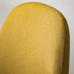 Mørteens Chaise capitonnée Iskmo VI - Tissu / Métal - Imitation noyer - Jaune moutarde - Lot de 2 -Chaises Boutique 1000179471 200122 12294800047 DETAILS P000000001000179471