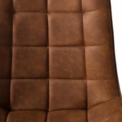 Fredriks Chaise cantilever Kemmel - Microfibre / Métal - Noir - Cognac - Lot de 2 -Chaises Boutique 1000179472 200121 14403900076 DETAILS P000000001000179472