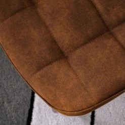 Fredriks Chaise cantilever Kemmel - Microfibre / Métal - Noir - Cognac - Lot de 2 -Chaises Boutique 1000179472 200122 12294800052 DETAILS P000000001000179472