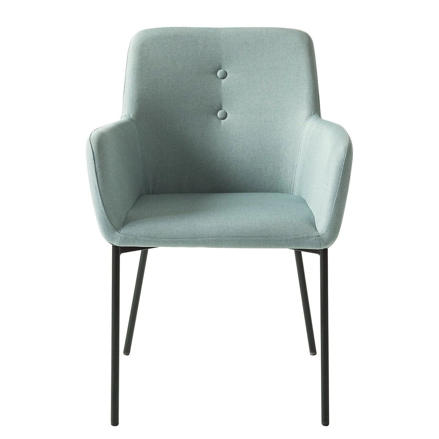 Mørteens Chaises à accoudoirs Mehle - Tissu / Métal - Noir - Vert menthe 7 Mørteens Chaises à accoudoirs Mehle - Tissu / Métal - Noir - Vert menthe – Image 5