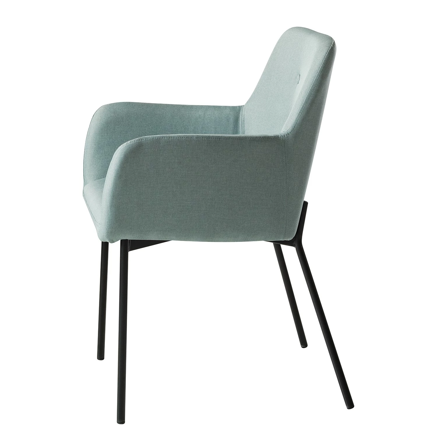 Mørteens Chaises à accoudoirs Mehle - Tissu / Métal - Noir - Vert menthe 8 Mørteens Chaises à accoudoirs Mehle - Tissu / Métal - Noir - Vert menthe – Image 6