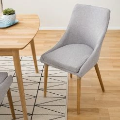 Mørteens Chaises Brea (lot de 2) - Tissu / Frêne massif - Frêne - Gris clair 18 Mørteens Chaises Brea (lot de 2) - Tissu / Frêne massif - Frêne - Gris clair -Chaises Boutique 1000183821 200207 09355200009 MOOD DETAILS P000000001000183821 mood