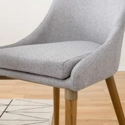 Mørteens Chaises Brea (lot de 2) - Tissu / Frêne massif - Frêne - Gris clair 25 Mørteens Chaises Brea (lot de 2) - Tissu / Frêne massif - Frêne - Gris clair -Chaises Boutique 1000183821 200207 09355200010 DETAILS P000000001000183821