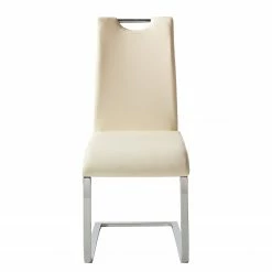 Fredriks Chaises cantilever Nevia I - Imitation cuir / Métal - Chrome - Cuir synthétique Aleli: Créme - Lot de 2 19 Fredriks Chaises cantilever Nevia I - Imitation cuir / Métal - Chrome - Cuir synthétique Aleli: Créme - Lot de 2 -Chaises Boutique 1000183823 200131 13175500067 DETAILS P000000001000183823