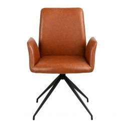 Fredriks Chaise à accoudoirs Mailly II - rotatif - Imitation cuir / Acier - Marron / Noir 14 Fredriks Chaise à accoudoirs Mailly II - rotatif - Imitation cuir / Acier - Marron / Noir -Chaises Boutique 1000184099 190812 13043900079 DETAILS P000000001000184099