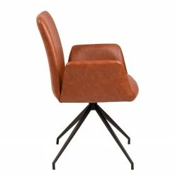 Fredriks Chaise à accoudoirs Mailly II - rotatif - Imitation cuir / Acier - Marron / Noir 15 Fredriks Chaise à accoudoirs Mailly II - rotatif - Imitation cuir / Acier - Marron / Noir -Chaises Boutique 1000184099 200706 13401100003 DETAILS P000000001000184099