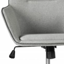 Fredriks Chaise de bureau pivotante Skabu - Tissu / Métal - Chrome - Gris -Chaises Boutique 1000184188 200207 09400300008 DETAILS P000000001000184188