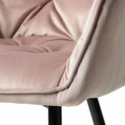 Jack & Alice Chaises à accoudoirs Tilly - Velours / Métal - Noir - Rose vieilli -Chaises Boutique 1000184191 200207 09400800032 DETAILS P000000001000184191