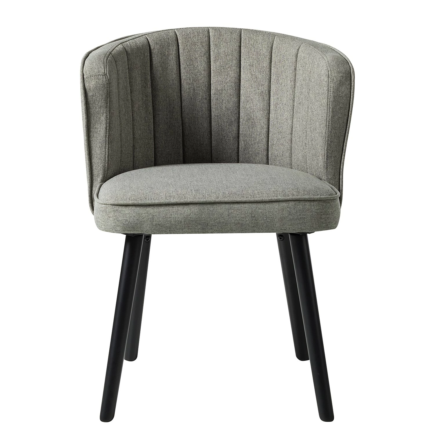 Mørteens Chaise capitonnée Sollia - Tissu / Hêtre massif - Noir - Gris 5 Mørteens Chaise capitonnée Sollia - Tissu / Hêtre massif - Noir - Gris – Image 3
