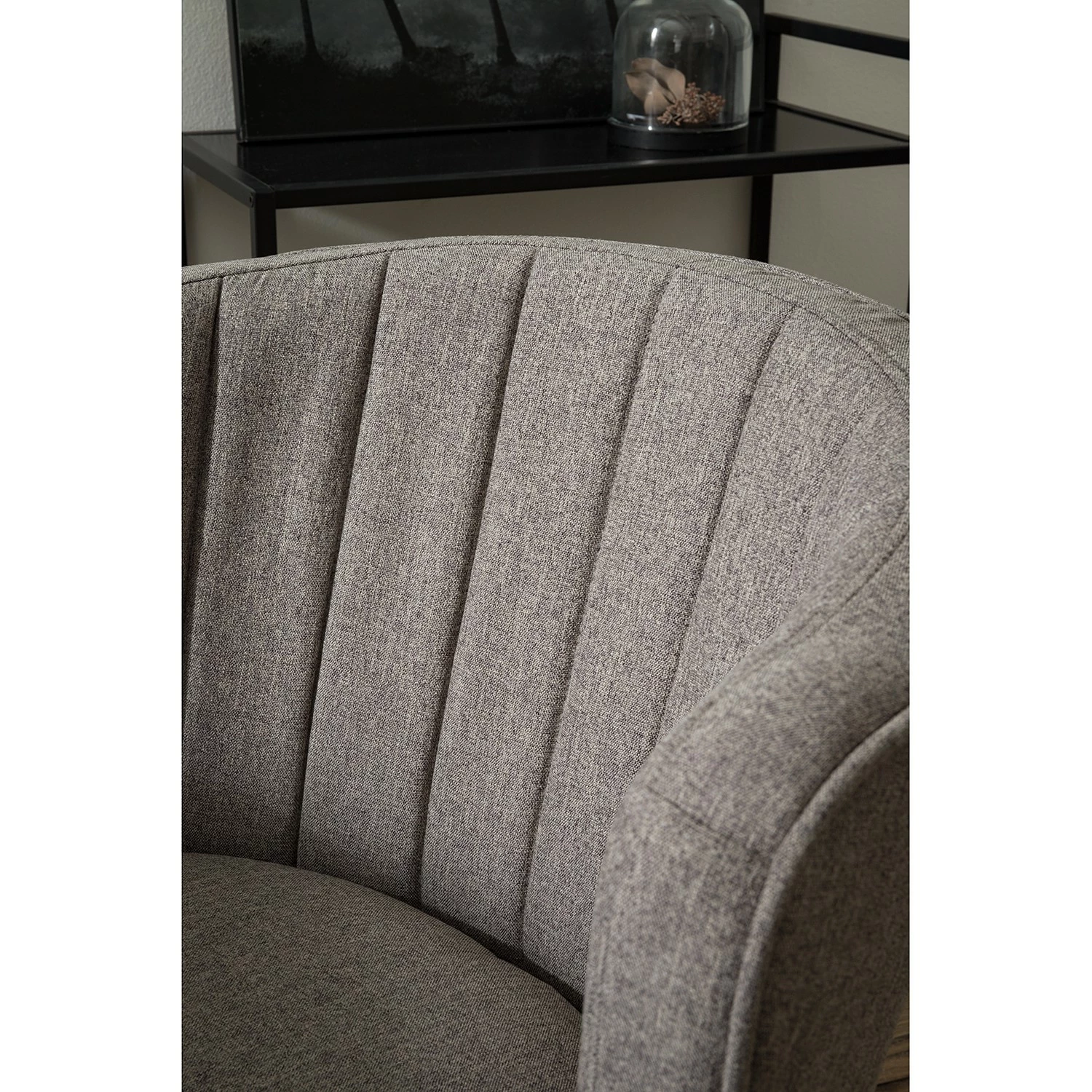 Mørteens Chaise capitonnée Sollia - Tissu / Hêtre massif - Noir - Gris 14 Mørteens Chaise capitonnée Sollia - Tissu / Hêtre massif - Noir - Gris – Image 12