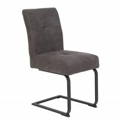 Loftscape Chaises cantilever Onlay (lot de 2) - Microfibre/ Acier - Noir -Chaises Boutique 1000184874 190826 17314900120 DETAILS P000000001000184874