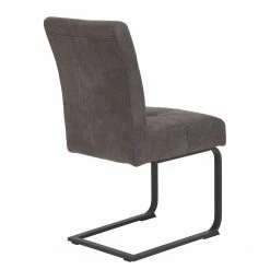 Loftscape Chaises cantilever Onlay (lot de 2) - Microfibre/ Acier - Noir -Chaises Boutique 1000184874 190826 17314900122 DETAILS P000000001000184874
