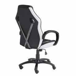 Home24office Fauteuil de direction Emra - Imitation cuir / Nylon - blanc / Noir -Chaises Boutique 1000185251 191105 08404900007 DETAILS P000000001000185251