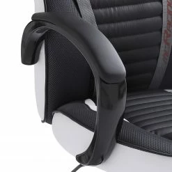 Home24office Fauteuil de direction Emra - Imitation cuir / Nylon - blanc / Noir -Chaises Boutique 1000185251 191105 08404900010 DETAILS P000000001000185251