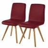 Schösswender Chaises Karla I (lot de 2) - Chêne sauvage massif - Rouge Bordeaux -Chaises Boutique 1000191384 201124 10362900001 IMAGE P000000001000191384