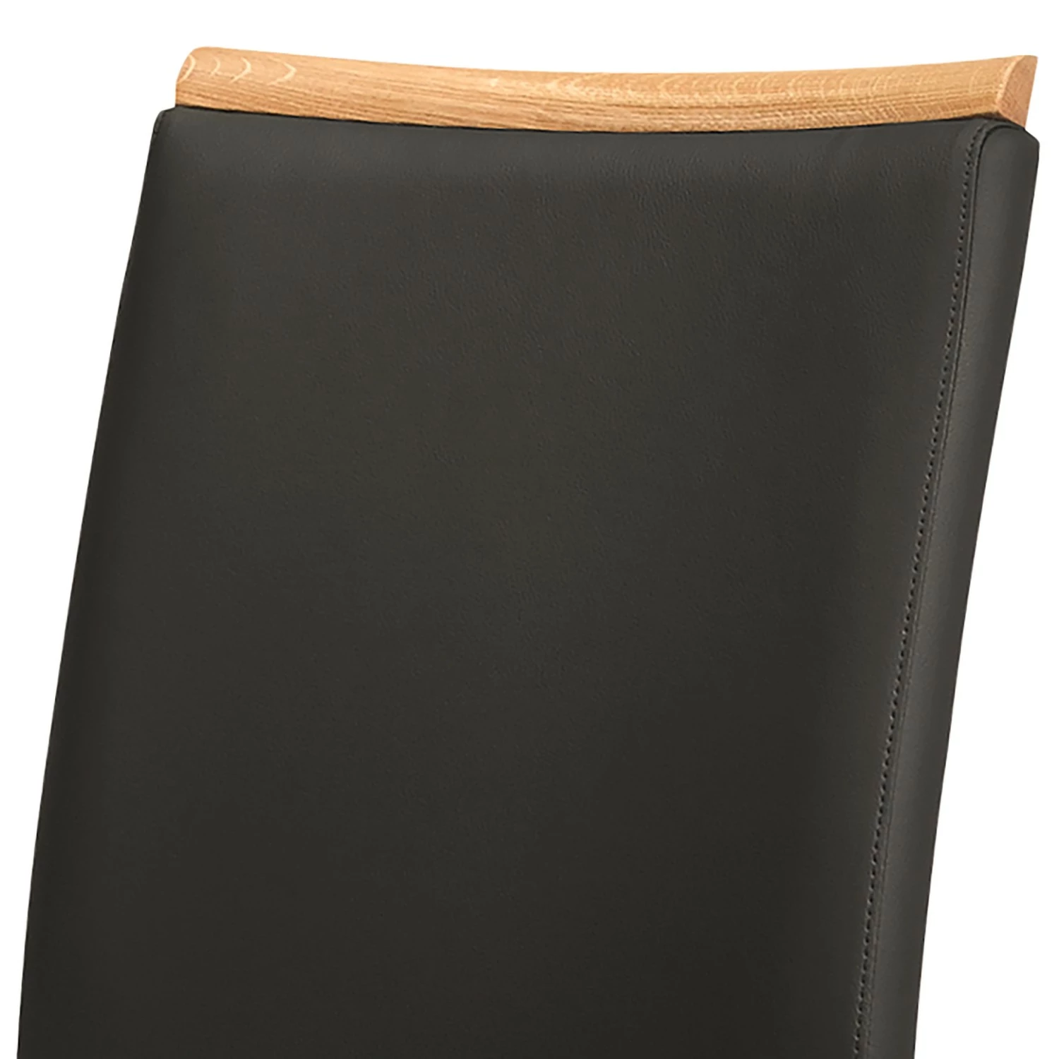 Schösswender Chaises Nora (lot de 2) - Cuir véritable / Chêne sauvage massif - Noir 4 Schösswender Chaises Nora (lot de 2) - Cuir véritable / Chêne sauvage massif - Noir – Image 2