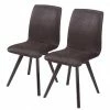 Schösswender Chaises Karla II (lot de 2) - Imitation cuir / Hêtre verni - Marron -Chaises Boutique 1000191403 200313 06485900018 IMAGE P000000001000191403