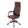 Ars manufacti Chaise de bureau Byram - Microfibre / Métal - Marron vintage / Noir mat 1 Ars manufacti Chaise de bureau Byram - Microfibre / Métal - Marron vintage / Noir mat -Chaises Boutique 1000201105 200206 10591300009 IMAGE P000000001000201105