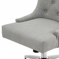 Maison Belfort Chaise de bureau Caney - Tissage à plat / Métal - Gris clair / Chrome 9 Maison Belfort Chaise de bureau Caney - Tissage à plat / Métal - Gris clair / Chrome -Chaises Boutique 1000201108 200206 10591400025 DETAILS P000000001000201108