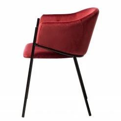 Mørteens Chaise à accoudoirs Koloa I - Velours / Acier - Bordeaux / Noir 21 Mørteens Chaise à accoudoirs Koloa I - Velours / Acier - Bordeaux / Noir -Chaises Boutique 1000205088 201105 13561000027 DETAILS P000000001000205088