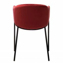 Mørteens Chaise à accoudoirs Koloa I - Velours / Acier - Bordeaux / Noir 22 Mørteens Chaise à accoudoirs Koloa I - Velours / Acier - Bordeaux / Noir -Chaises Boutique 1000205088 201105 13561200028 DETAILS P000000001000205088