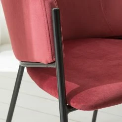 Mørteens Chaise à accoudoirs Koloa I - Velours / Acier - Bordeaux / Noir 25 Mørteens Chaise à accoudoirs Koloa I - Velours / Acier - Bordeaux / Noir -Chaises Boutique 1000205088 201229 14352200005 DETAILS P000000001000205088