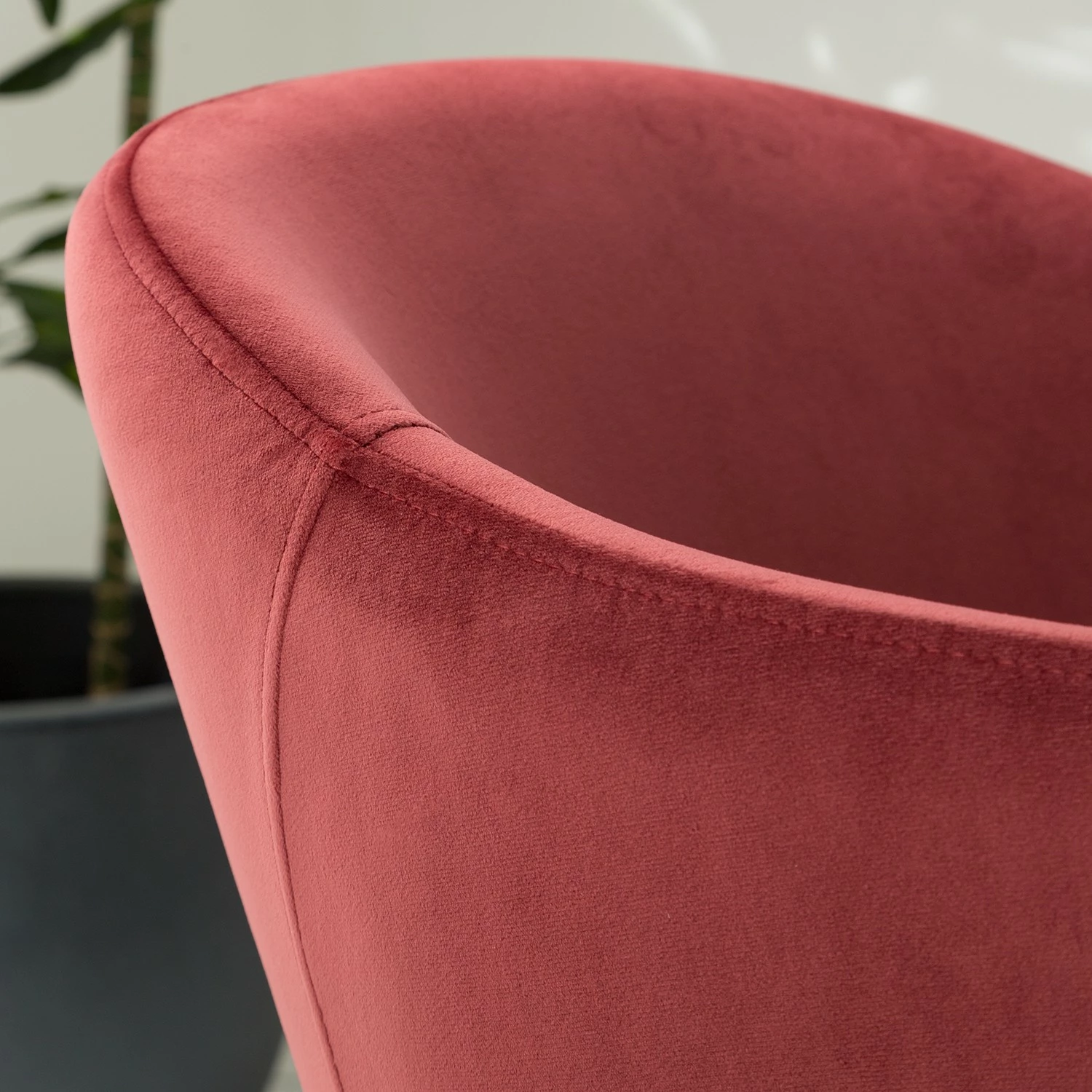 Mørteens Chaise à accoudoirs Koloa I - Velours / Acier - Bordeaux / Noir 14 Mørteens Chaise à accoudoirs Koloa I - Velours / Acier - Bordeaux / Noir – Image 12