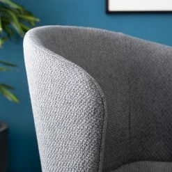 Mørteens Chaises à accoudoirs Tulia - Tissu / Acier - Gris foncé / Noir -Chaises Boutique 1000205089 201130 09444900003 DETAILS P000000001000205089