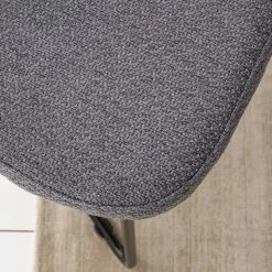 Mørteens Chaises à accoudoirs Tulia - Tissu / Acier - Gris foncé / Noir -Chaises Boutique 1000205089 210129 13285700006 DETAILS P000000001000205089