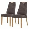 Ars Natura Chaises capitonnées Spoford (lot de 2) - Microfibre / Chêne massif - Chêne - Marron vintage 2 Ars Natura Chaises capitonnées Spoford (lot de 2) - Microfibre / Chêne massif - Chêne - Marron vintage -Chaises Boutique 1000207587 200318 13323900020 IMAGE P000000001000207587