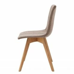 Ars Natura Chaises capitonnées Marihn (lot de 2) - Tissu / Chêne massif - Chêne - Marron -Chaises Boutique 1000207589 200702 17292200008 DETAILS P000000001000207589