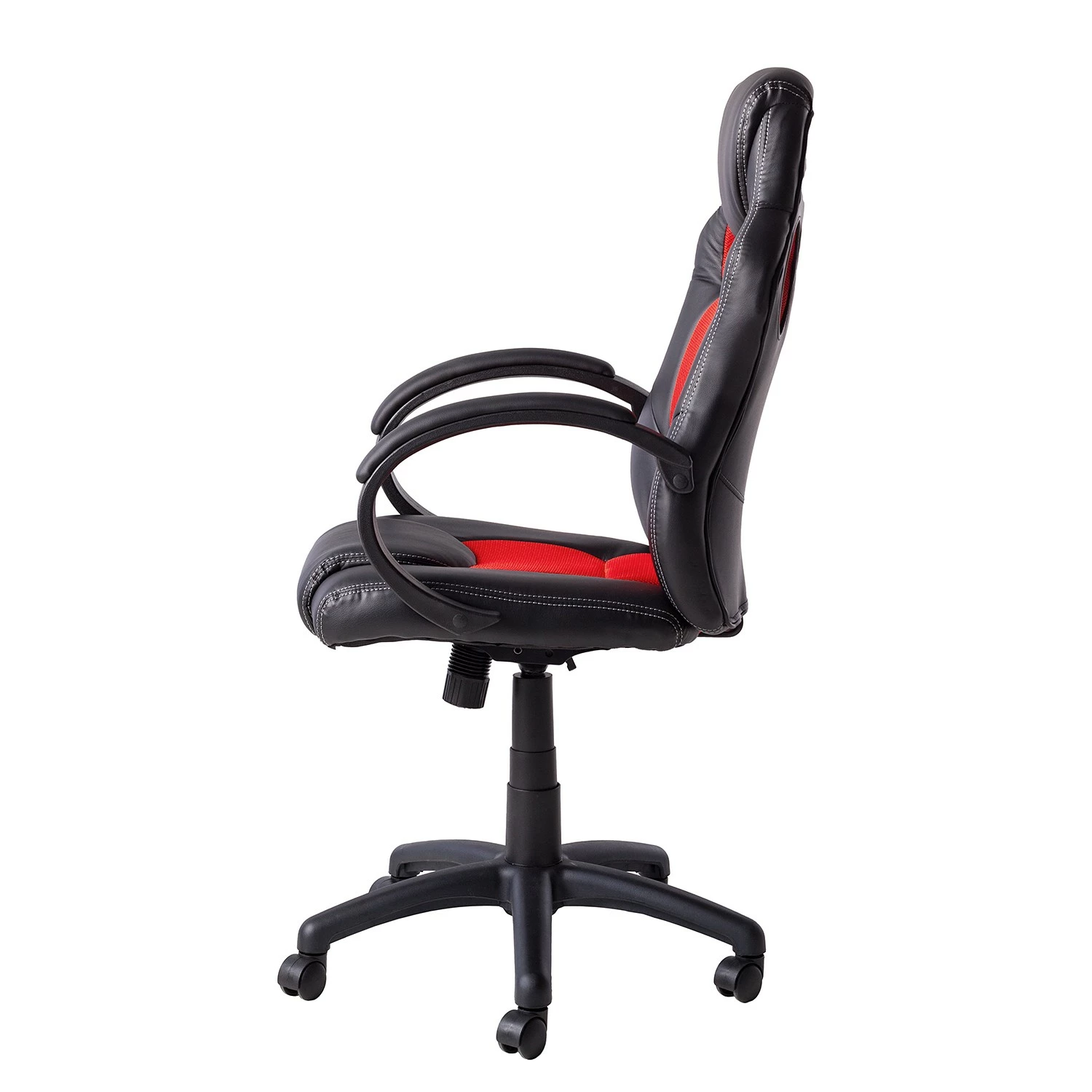 Furnitive Chaise gamer Livaro - Imitation cuir et mesh / Matière plastique - Noir / Rouge 7 Furnitive Chaise gamer Livaro - Imitation cuir et mesh / Matière plastique - Noir / Rouge – Image 5