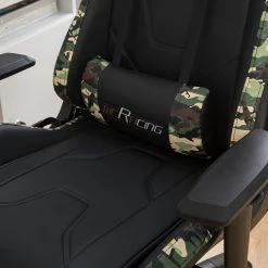 Furnitive Chaise gamer mcRacing N51 - Imitation cuir / Matière plastique - Noir / Camouflage -Chaises Boutique 1000207826 201008 06404100059 DETAILS P000000001000207826
