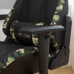 Furnitive Chaise gamer mcRacing N51 - Imitation cuir / Matière plastique - Noir / Camouflage -Chaises Boutique 1000207826 201008 06404100060 DETAILS P000000001000207826