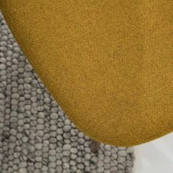 Mørteens Chaises capitonnées Jacklin III (2 él.) - Tissu / Métal - Imitation noyer - Jaune moutarde -Chaises Boutique 1000208738 210120 13384800003 DETAILS P000000001000208738